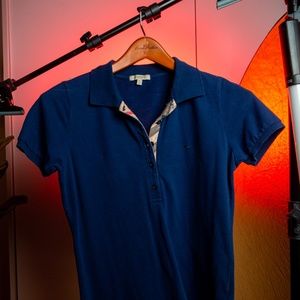 Women's Burberry Navy Blue Polo (L)